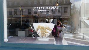 Darcy Badali, Lacoste opening, gallery window