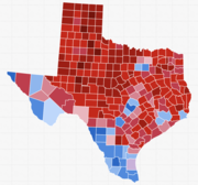 Texas political map, from Wikipidia Commons. 